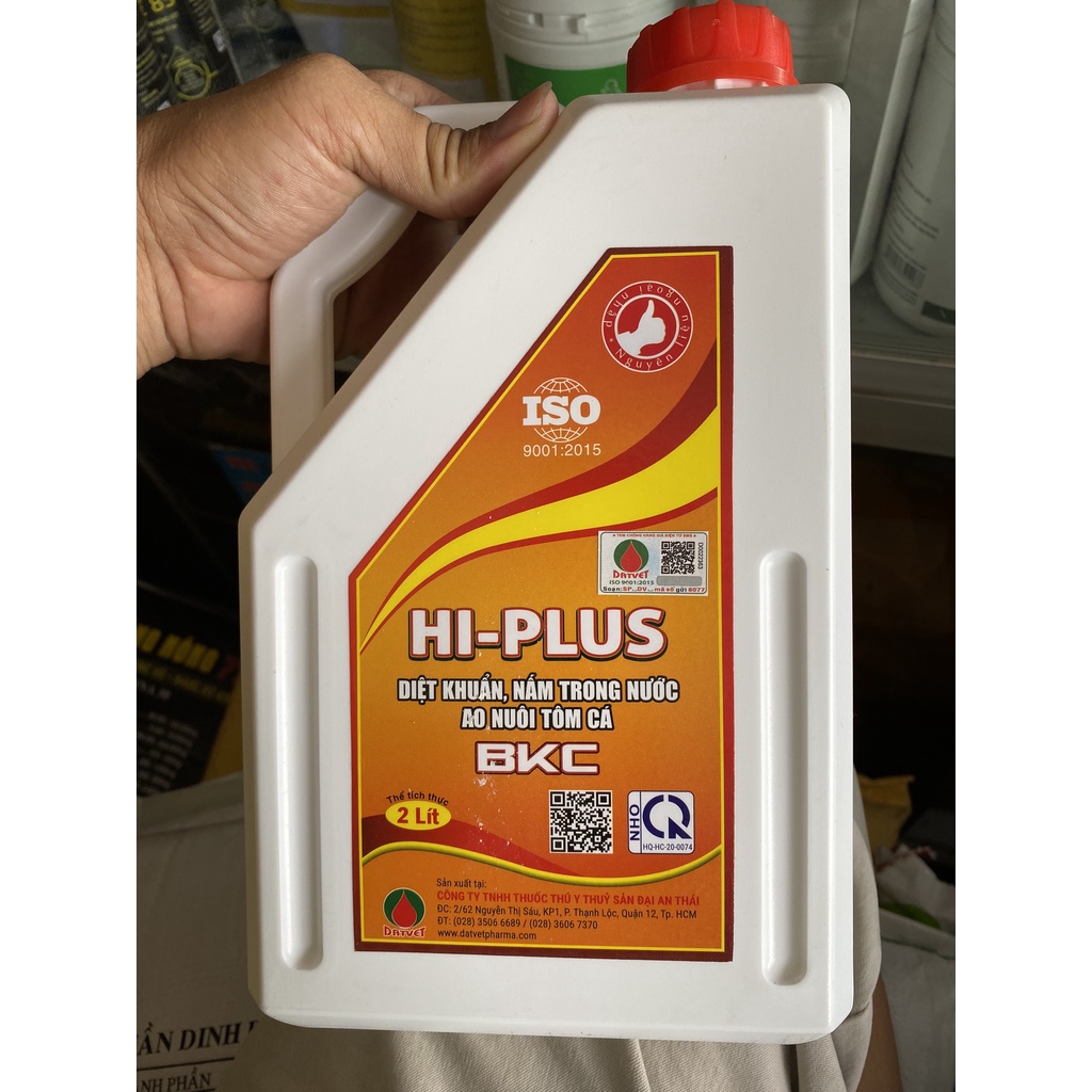 BKC diệt khuẩn, diệt nấm, ao nuôi tôm cá, cal 2L