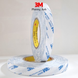 [15mm*50m] Băng keo 2 mặt chịu nhiệt 3M-9448A [100% Chính hãng], siêu dính chịu nhiệt đến 150oC