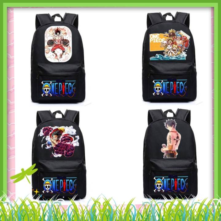 Cặp One piece cho học sinh tiểu học 💝 freeship 💝 balo Onepiece giá rẻ - balo Luffy , ace râu trắng có nhiều mẫu