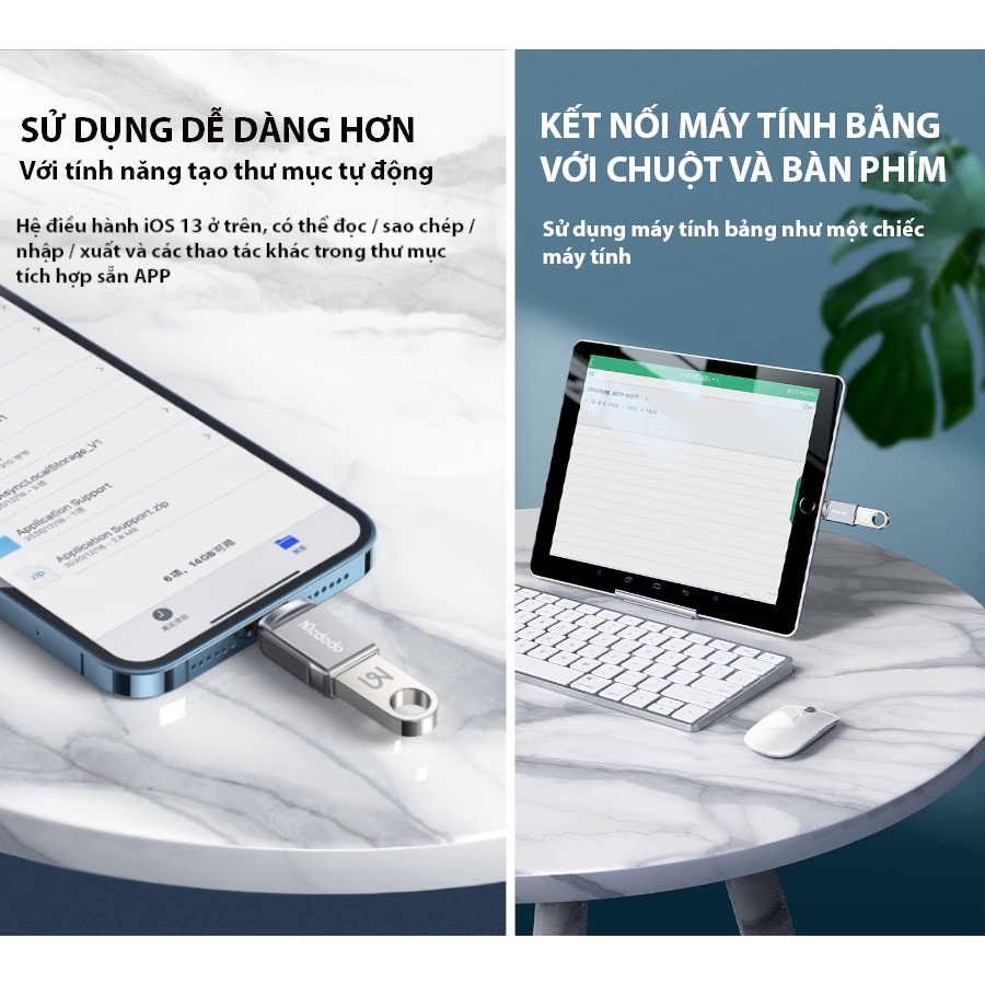 Đầu kết nối OTG. Kết nối các thiết bị ngoại vi cho Smart Phone