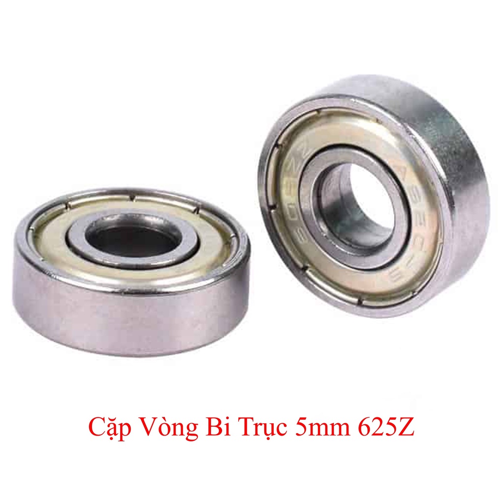 MỘT CẶP VÒNG BI TRỤC 5MM 625Z