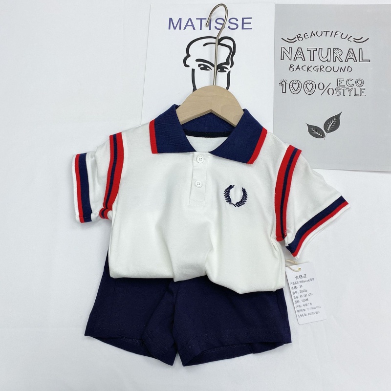Bộ quần áo cộc tay cho bé trai,bộ polo phong cách thể thao cho bé tuef 10-25 kg -  BH2