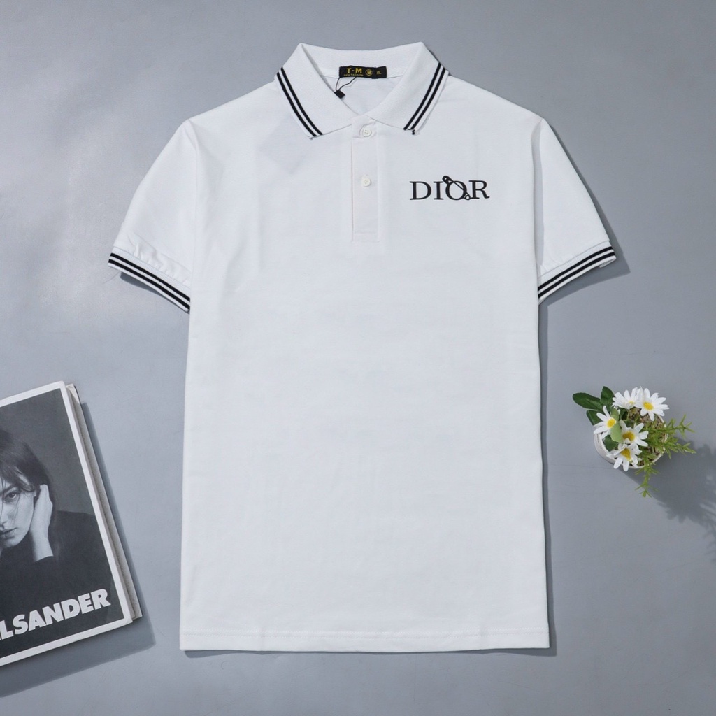 Áo thun nam polo Di.or Nam Thiết kế cổ Trụ vải cá sấu cao cấp mềm mịn, Chất catton 100% siêu thoát mát - ĐỦ size