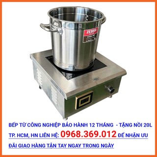 Bếp từ công công nghiệp 5kw . bảo hành 12 tháng - tặng nồi inox 20l- bếp từ nồi inox công nghiệp