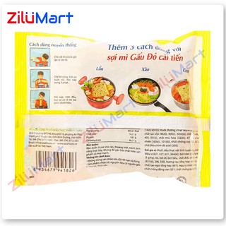 Mì Gấu Đỏ tôm chua cay (thùng 30 gói) loại 63g