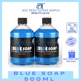 Nước vệ sinh phun xăm bluesoap 500ml