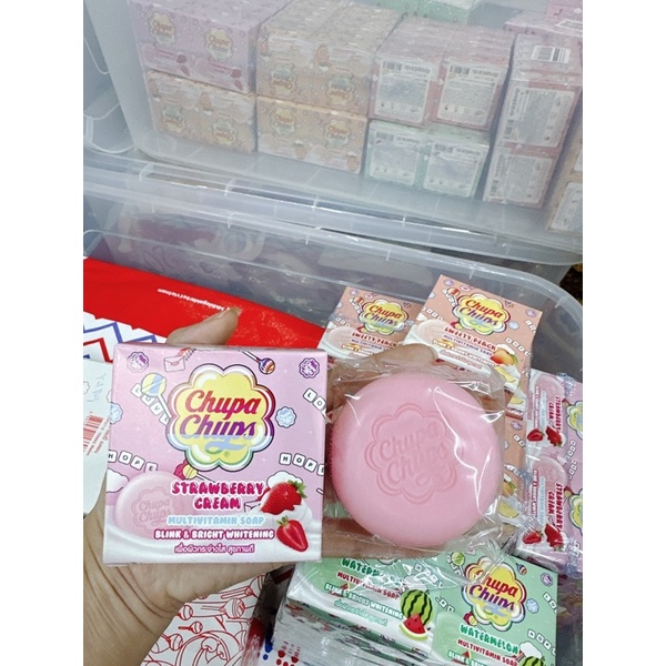 Xà phòng tắm Chupa Chups Multivitamin Soap Thái Lan hương trái cây 80gr