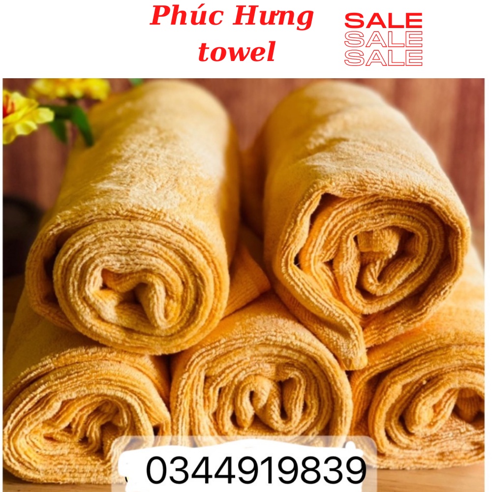 Khăn Gội Salon KT( 35x75 )  Dành Cho Spa, Salon Tóc Siêu Dày Mịn,Thấm Hút Tốt - Chất Microfiber | BigBuy360 - bigbuy360.vn