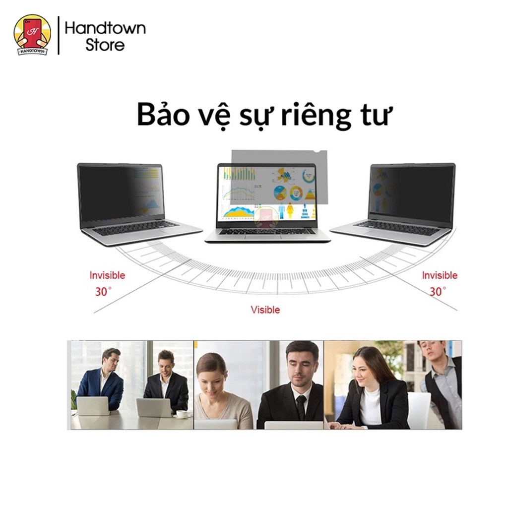 Tấm che miếng dán màn hình chống nhìn trộm Laptop HP Pavilion 15 eg0542TU i3 1125G4 15.6 inches cao cấp Handtown