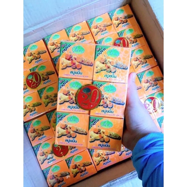 Soap Tắm Nghệ Jam Thái Lan, Hỗ Trợ Giảm Thâm Viêm Lỗ Chân Lông