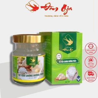 Tổ yến chưng đường phèn - yến sào đàm gia - yến thô 30% / hũ 70ml