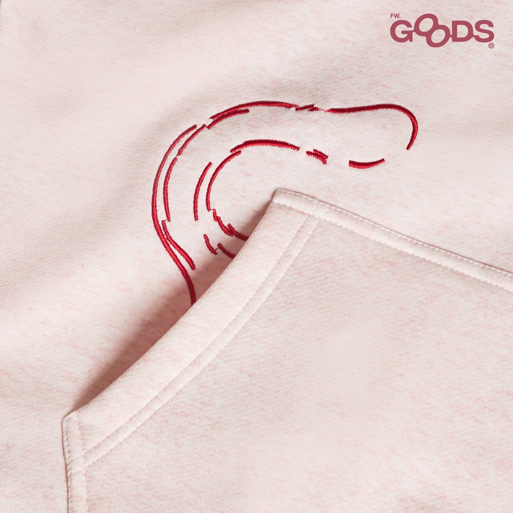 Fernweh/Fw.goods - Lita Pink Hoodie - Áo khoác chui đầu màu xám hồng | BigBuy360 - bigbuy360.vn