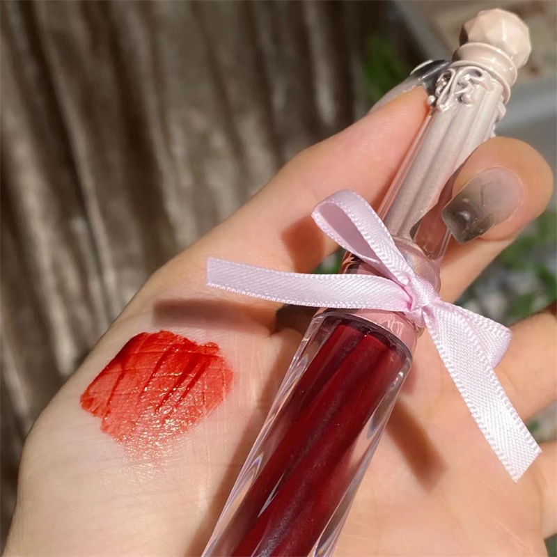 Son Bóng Dạng Lỏng Dưỡng Ẩm Lâu Trôi Chống Thấm Nước Màu Trắng Hình Nơ HERORANGE