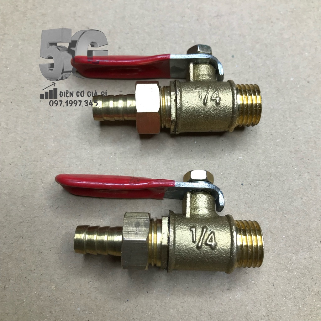 Van Gạt Hơi 1/4 Dùng Cho Máy Nén Khí - Khóa Máy Nén Khí 1/4 Chuyên Dụng LOẠI TỐT