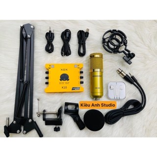 Combo thu âm Livestream Mic BM 900 và suondcard Xox K10 HOT Nhất 2020