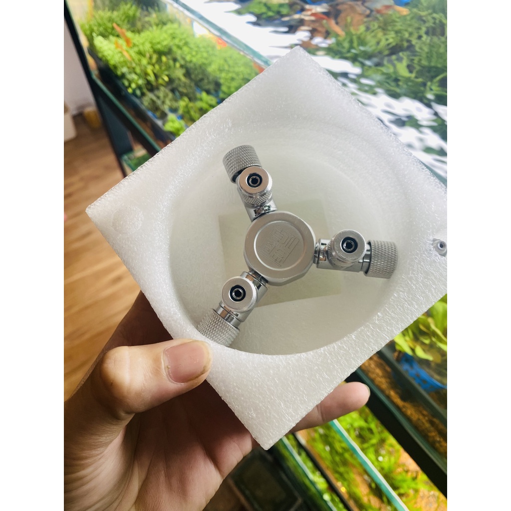 Van Chia Khí Co2 - Van Chia 2 Chia 3 Khí Co2 Loại Đơn Giản