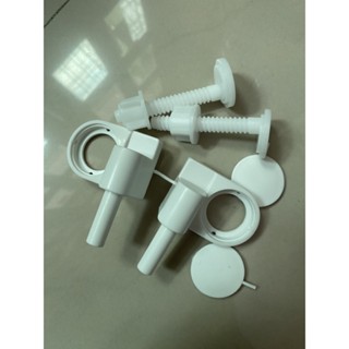 Chân Ốc Nắp Bồn Cầu Nhựa Trắng (dùng cho nắp thông dụng) - tán nắp bồn cầu