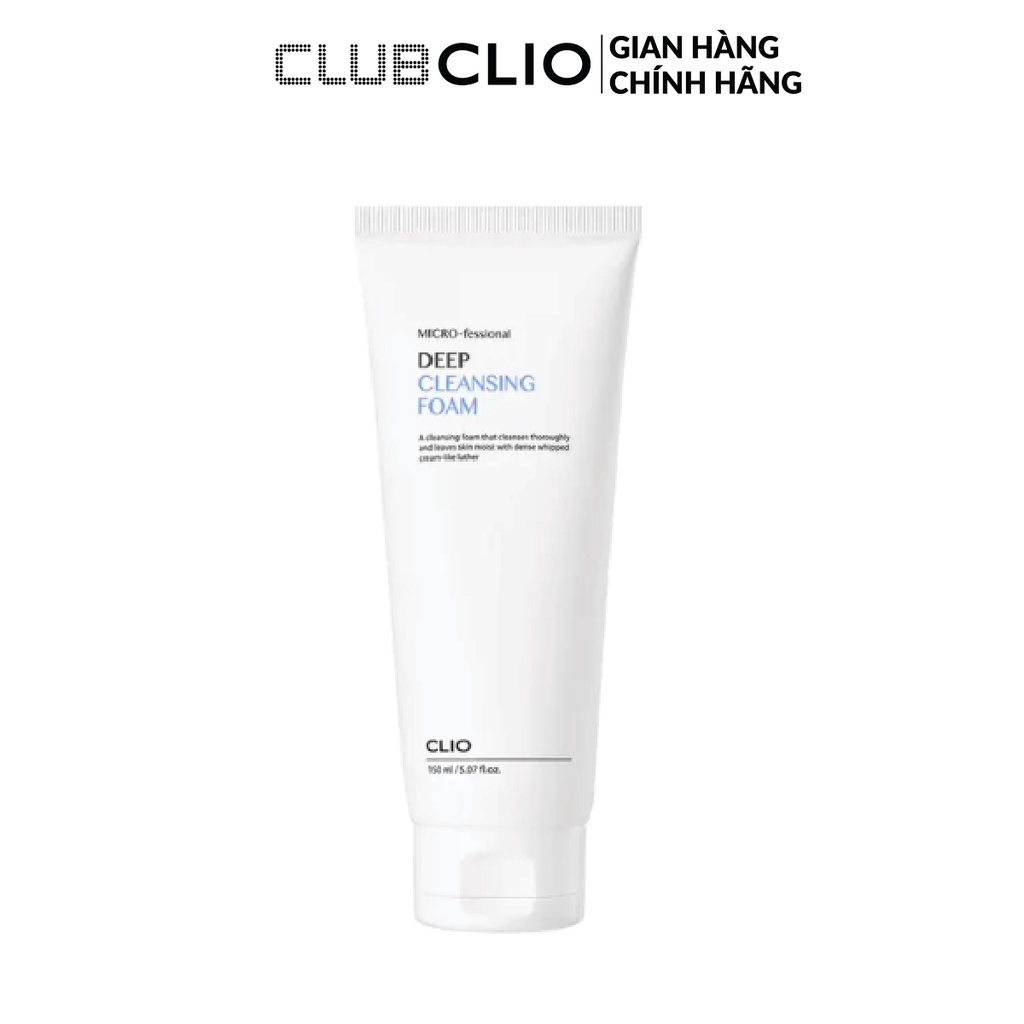 Sữa Rửa Mặt Sạch Sâu Clio Micro-Fessional Deep Cleansing Foam 150ml