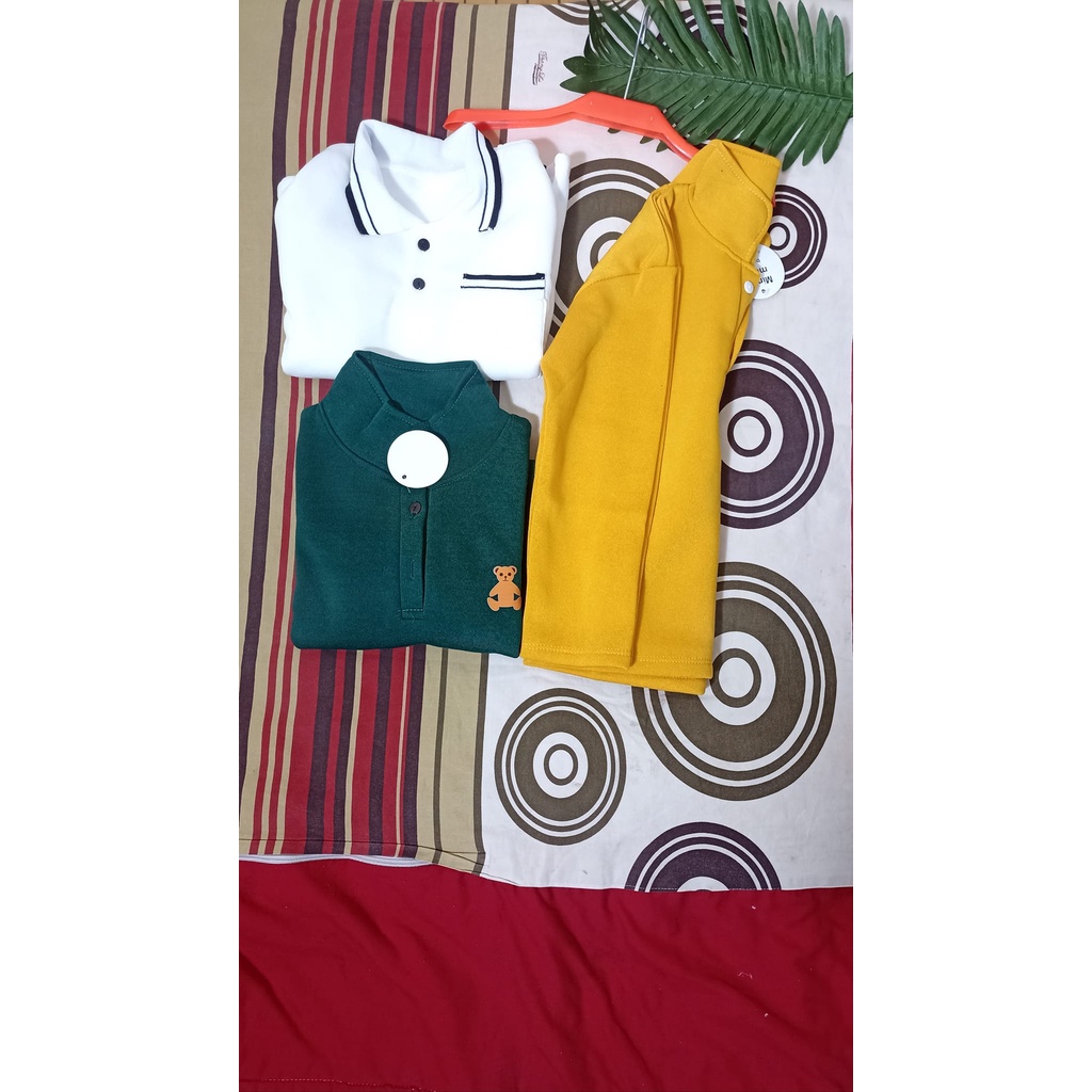 Áo polo tay dài , mẫu polo phong cách thời trang dành cho bé  từ 13- 40kg