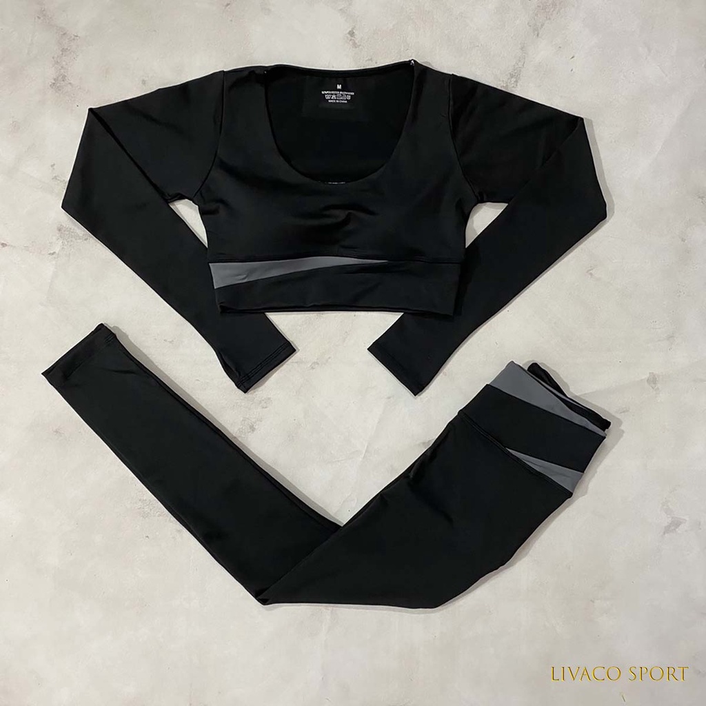 Đồ tập gym yoga erobic nữ Bộ tập thể thao Co Giãn 4 chiều kèm mút nâng đỡ vòng 1 và vòng 3