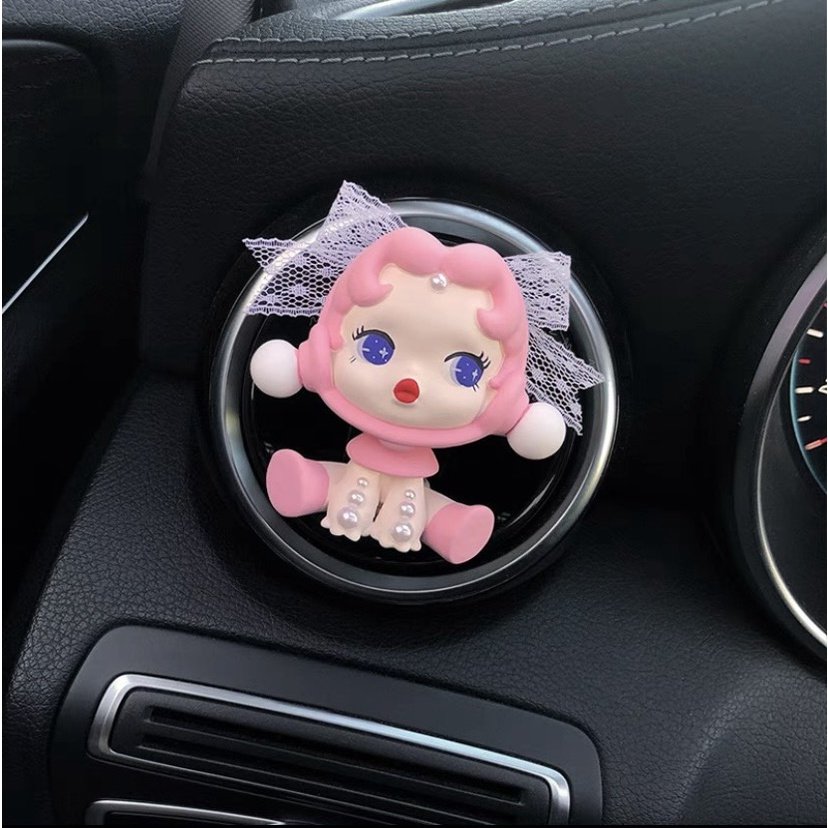 Phụ Kiện Trang Trí Cửa Gió Điều Hòa Xe Hơi Hình Skull Panda -Cài Cửa Gió Sáp Thơm Xe Ô Tô