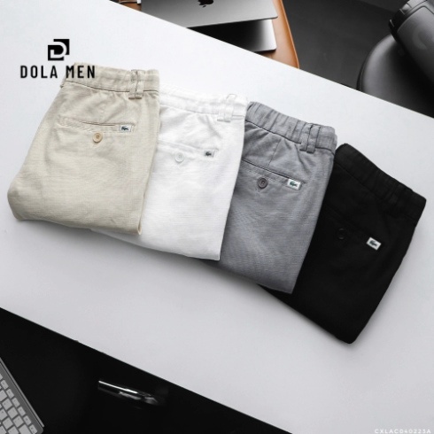 Quần Short Nam LACOSTE LINEN ĐŨI NHẸ MÁT mềm, quần đùi ngố nam chuẩn form cạp dây rút Hàng Xuất Xịn hàng hiệu 4 Màu