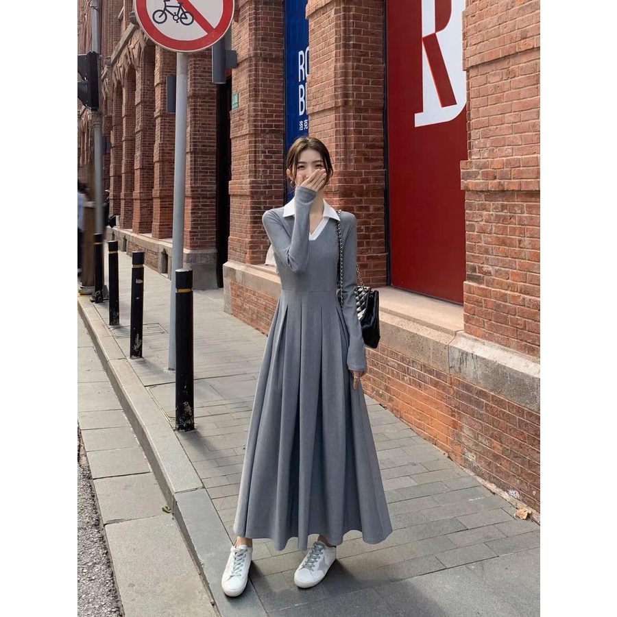 Váy Cổ Polo Xếp Ly Xòe Eclipse Clothing