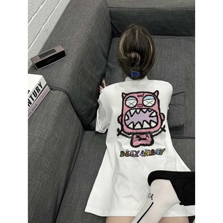 FOCUS Áo phông trắng thời trang nữ vintage local brand áo thun bigsize unisex 100%cotton