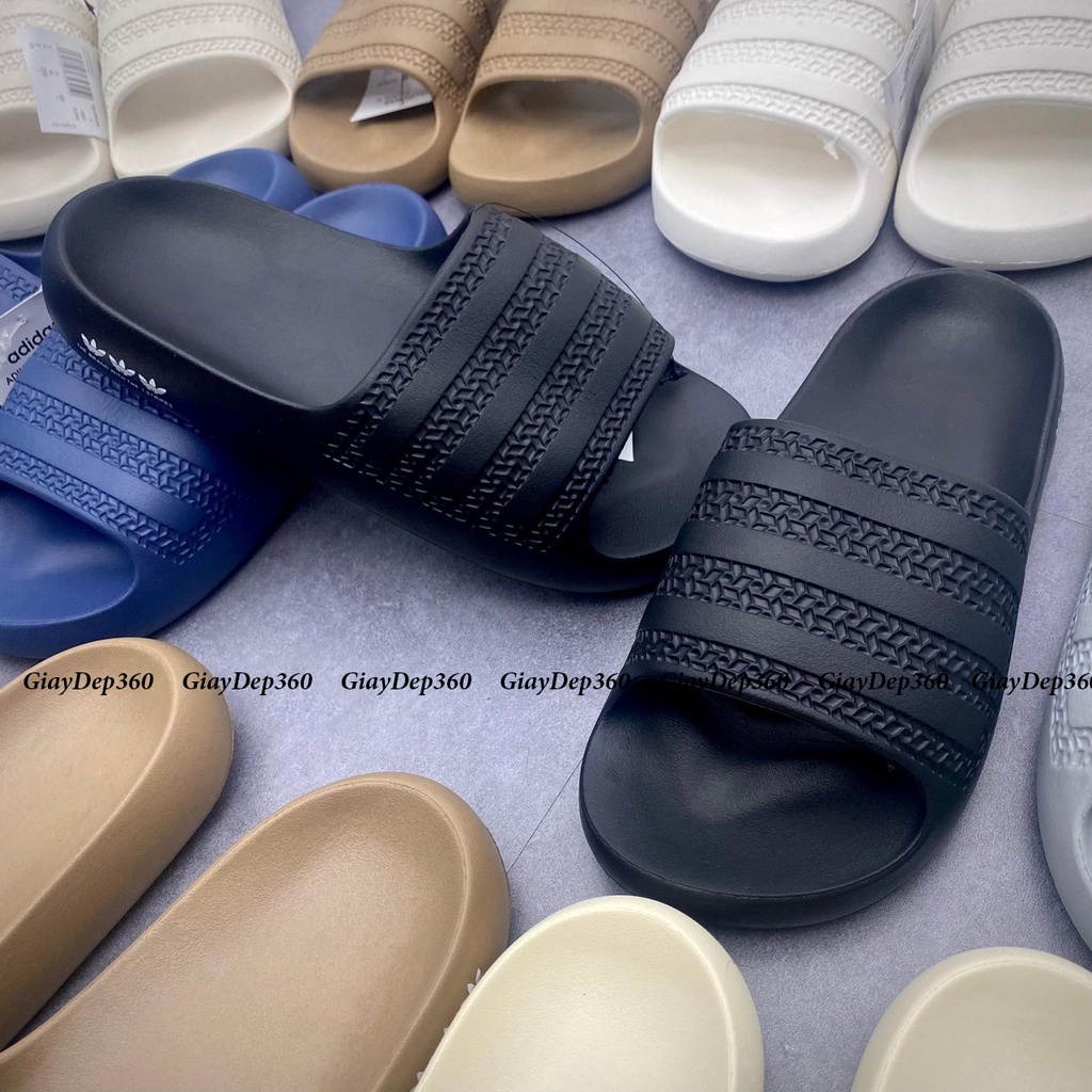 Dép đúc quai ngang adjdas Ayoon  nguyên khối,dép đúc nam nữ cao câp ful box