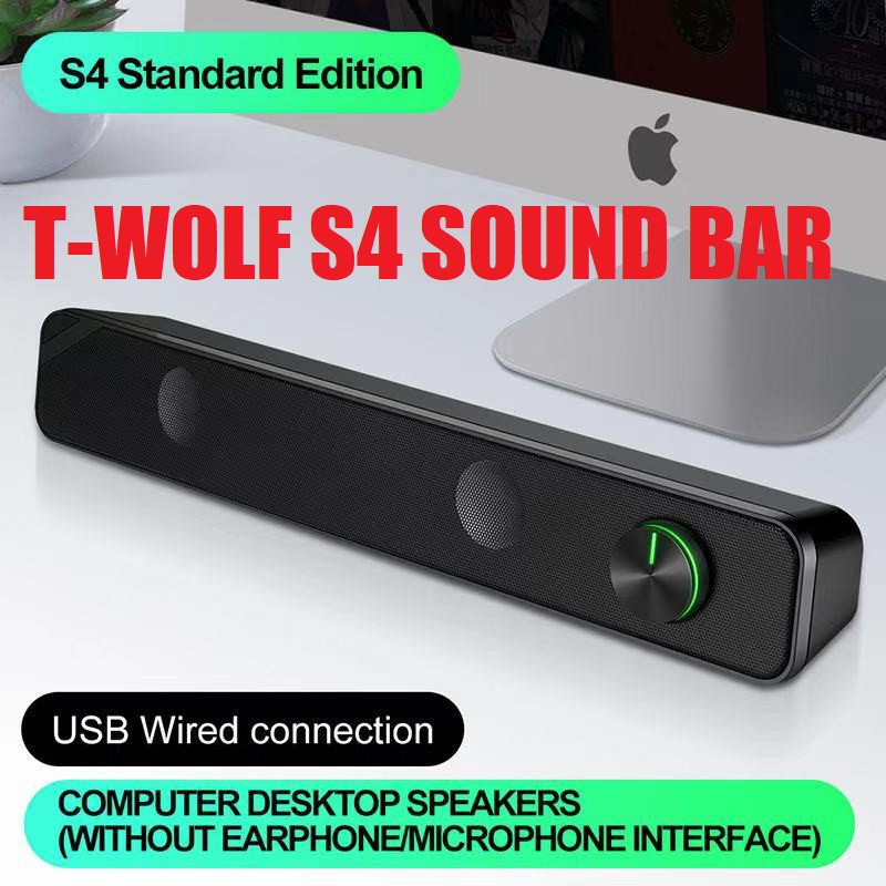 LOA MÁY TÍNH T-WOLF S4 PRO, ĐÈN CẢM ỨNG THEO NHẠC, SIÊU TRẦM, SIÊU ẤM, HAY, NGHE NHẠC, CHƠI GAME CỰC HAY
