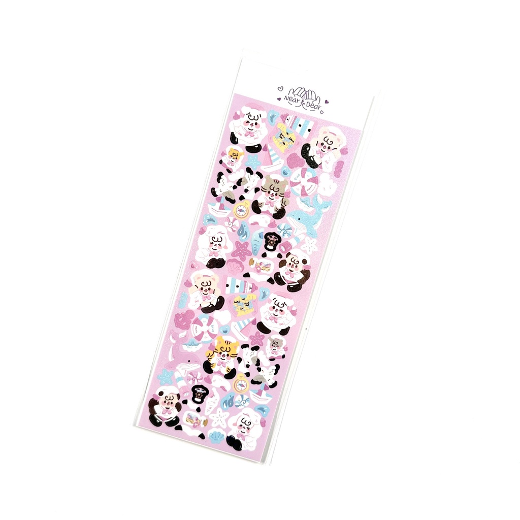 Nhãn Dán Hoạ Tiết Hoạt Hình Dễ Thương Phong Cách Hàn Quốc