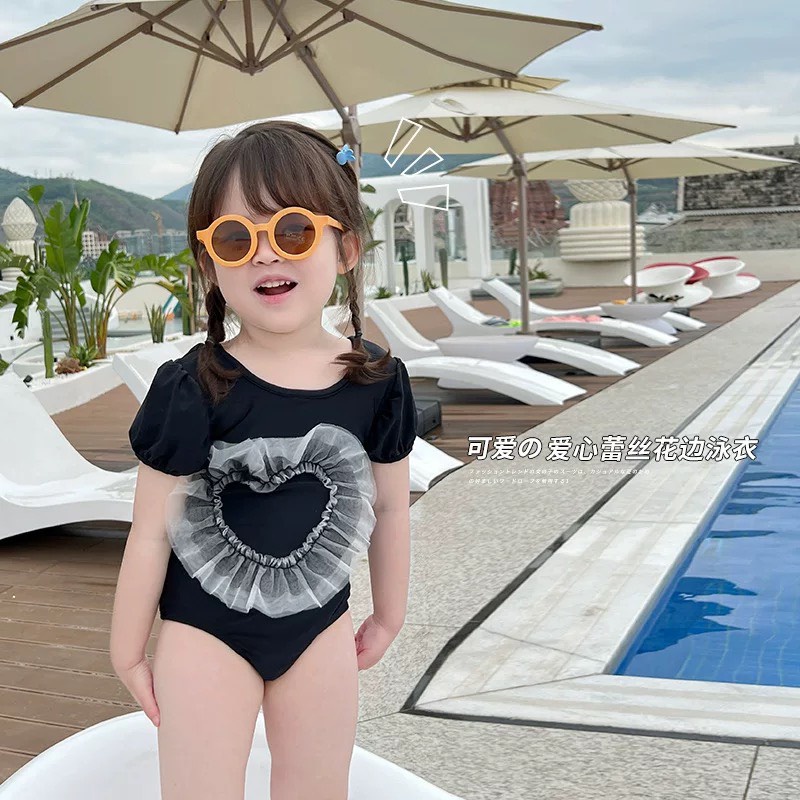 Đồ bơi bé gái 1 mảnh kèm mũ VB2306