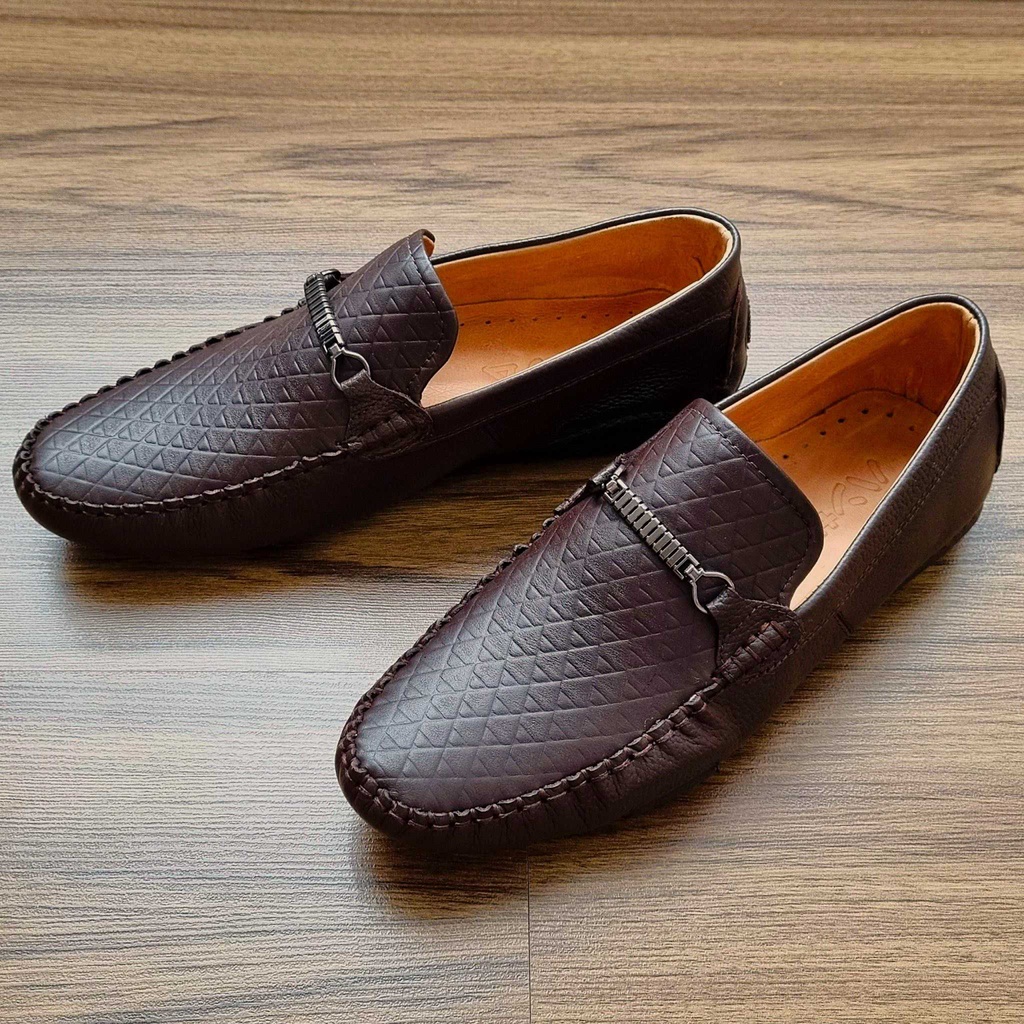 Hansamu men's shoes with negative sole penny button