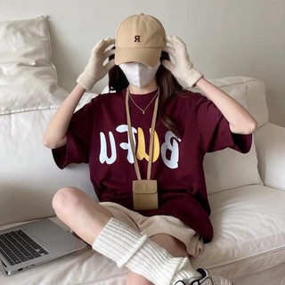 Áo Thun 3158 Tay Lỡ Form Rộng Chữ BUFU 👉[ FREESHIP + HOÀN XU ] Phông suông cộc tay oversize nam nữ trẻ trung cá tính