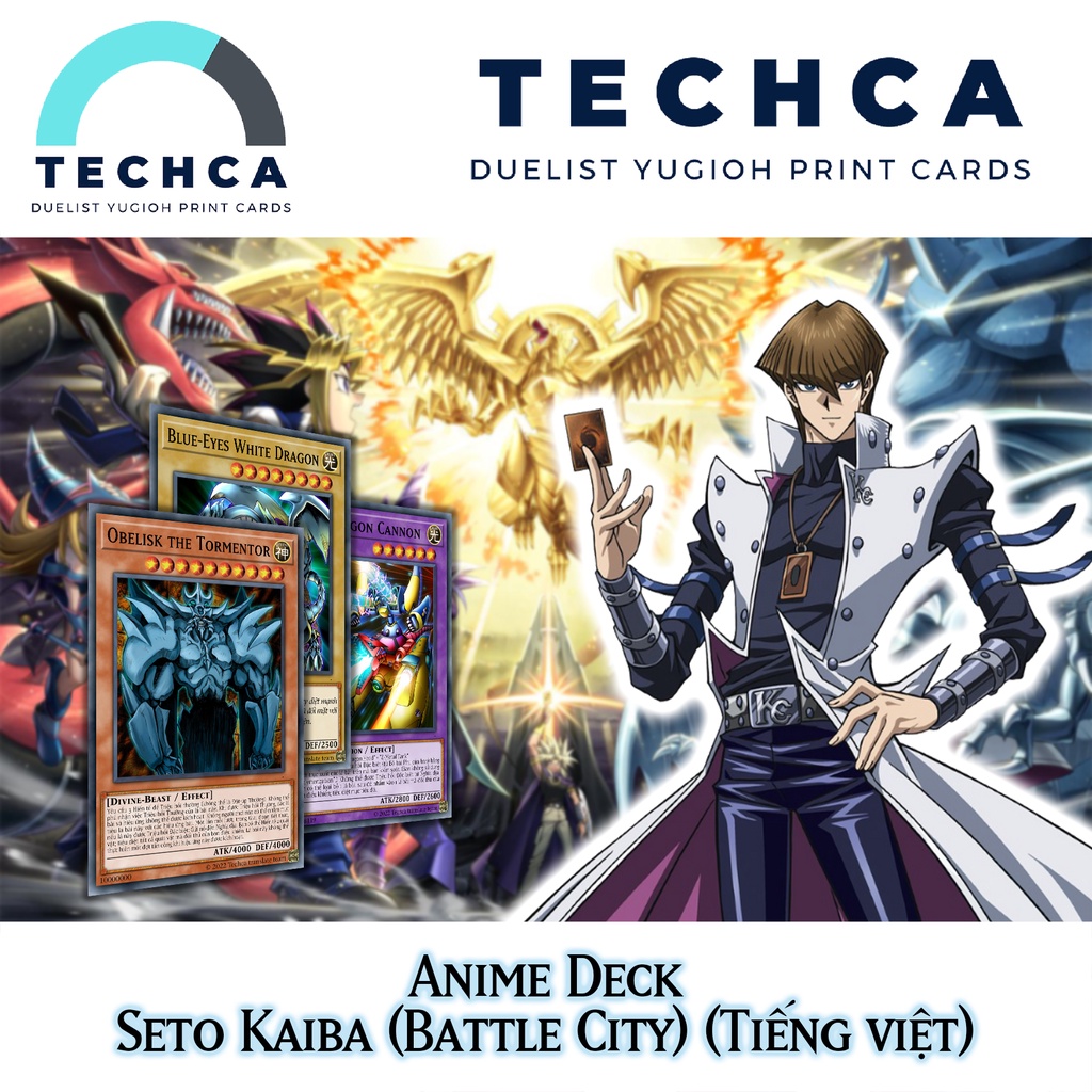 Bài In Tiếng Việt - Bộ bài Yugioh - Anime Deck - Seto Kaiba (Battle City)
