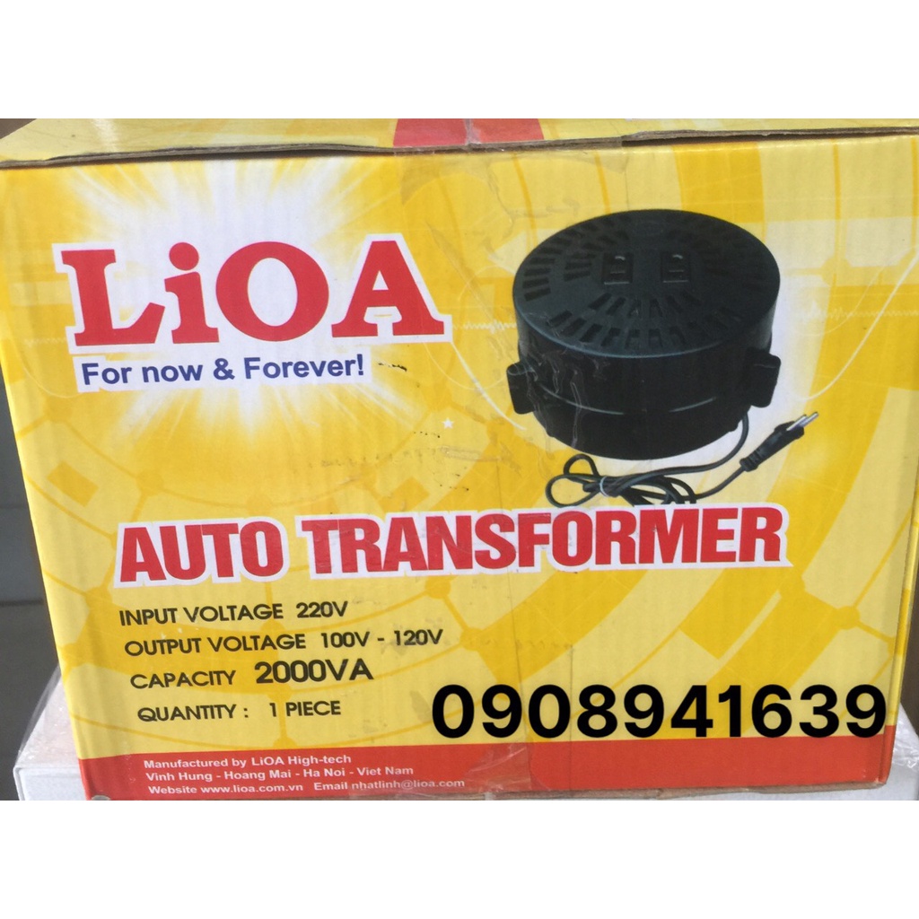 BIẾN ÁP TỰ NGẪU LIOA 2000VA -1600w- 2KVA
