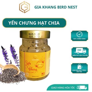Yến Chưng Hạt Chia Gia Khang, 35% Yến, Hủ 70ml