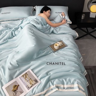 SET CHĂN GA GỐI PHI LỤA CHĂN TRẦN CHANITEL SANG CHẢNH