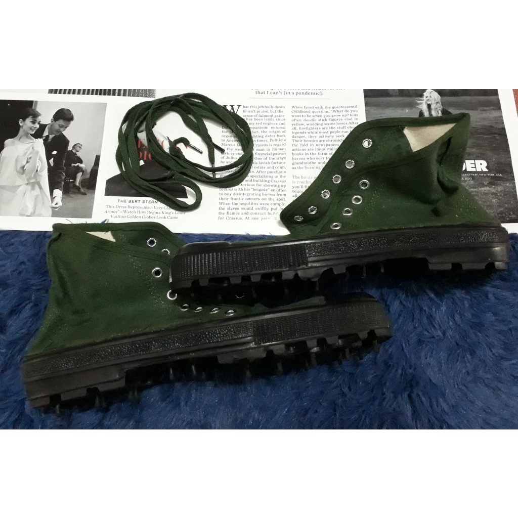 Giày vải lao động màu xanh- Hàng zin chuẩn cấp phát