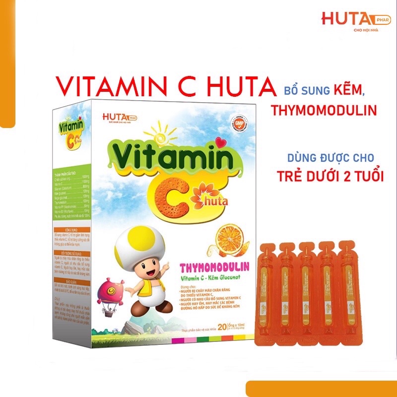 vitamin C HUTA giúp tăng cường sức đề kháng cho trẻ