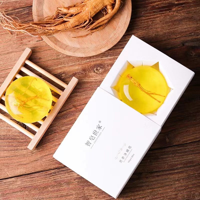 Xà phòng tắm nhân sâm cao cấp - Loại bỏ bã nhờn, kiểm soát mụn hiệu quả, làm sạch sâu, sáng da và mờ các vết thâm sạm