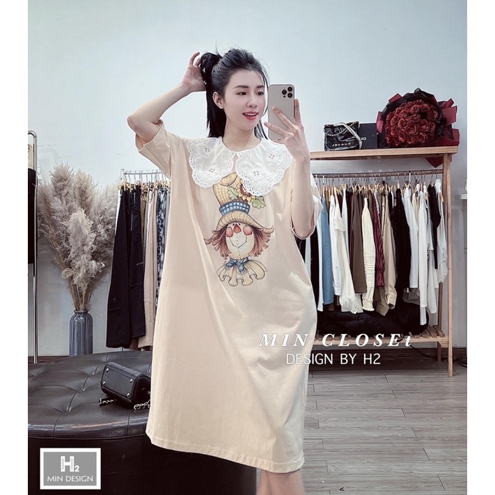 VÁY XUÔNG HÌNH 5D CỔ SEN REN 2 MÀU