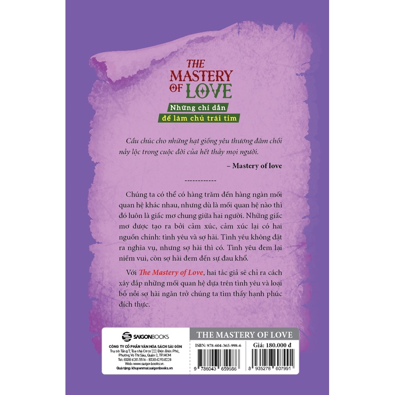 SÁCH - The mastery of love - Những chỉ dẫn để làm chủ trái tim - Tác giả Janet Mills , Miguel Angel Ruiz, M.D.