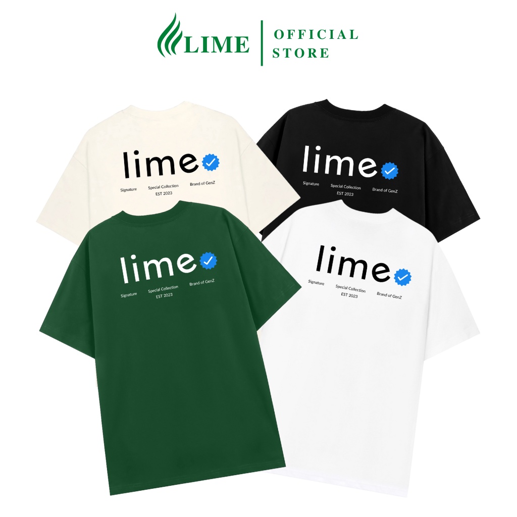 Áo Thun Local Brand Unisex LIME Popular Logo Premium Basic Tee AT014