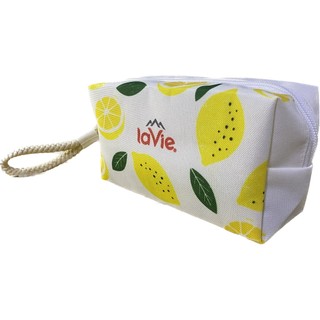 Túi đựng mỹ phẩm vải canvas cầm tay lavie