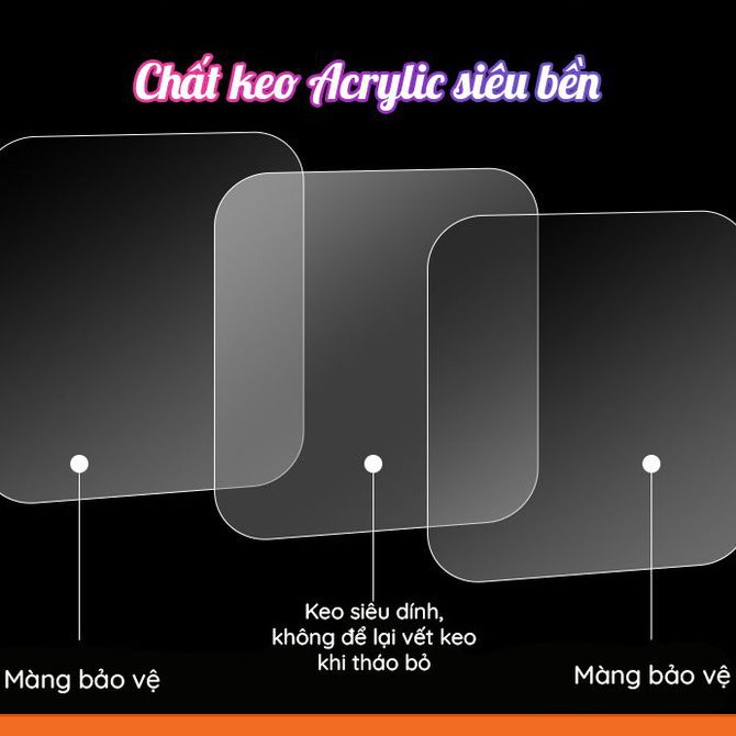 Miếng dán Nano 2 mặt, băng dính hai mặt gắn đồ đa năng siêu dính.