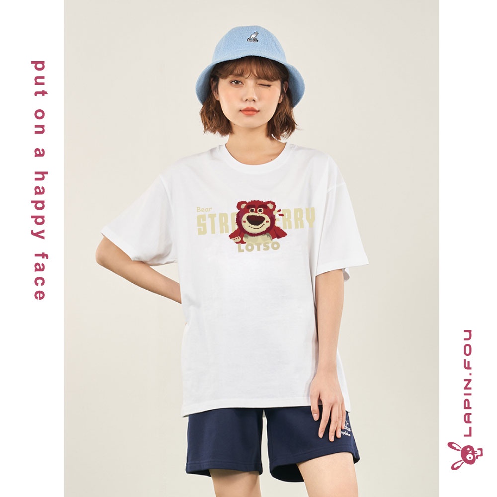 Áo Thun Unisex Nam Nữ Local Brand - Lapin.Fou Gấu Dâu Strawberry Bear 3