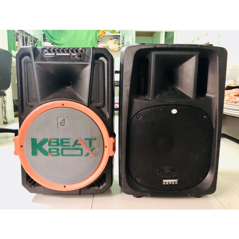 Loa kéo karaoke bass 40cm,micro hát nhẹ