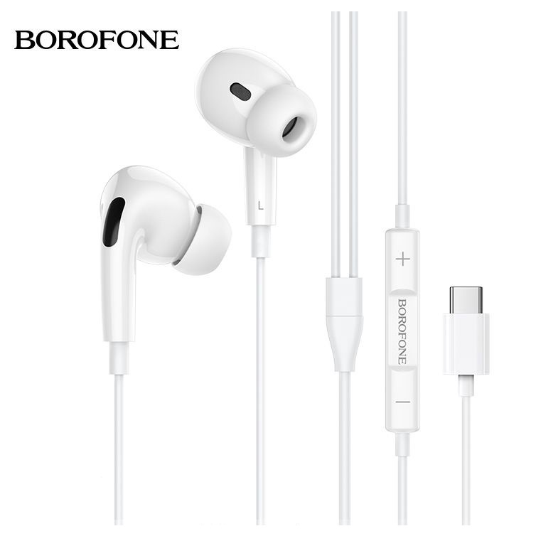 Tai nghe nhét tai BOROFONE BM30 PRO chân Type C, nghe hay có mic đàm thoại, dây dài 1.2m - Hifi audio