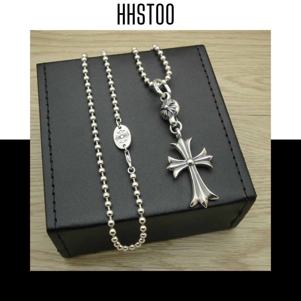 Dây chuyền, Vòng cổ Chrome heart bạc 925, Họa tiết 1 độc đáo , phụ kiện thời trang cao cấp Mã VC001